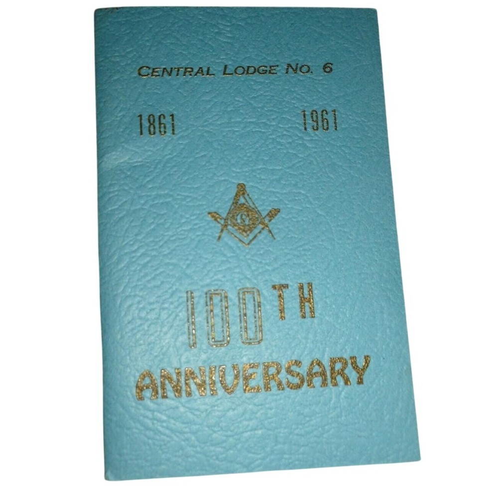 1961 Masonic Central Lodge No 6 100th Anniversary‎ Program Central City CO
